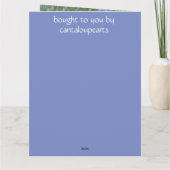 4. Hochzeitstag Karte (Rückseite)