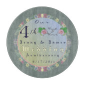 4. Hochzeitstag Schneidebrett (Vorderseite)