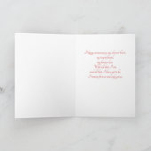 4. Hochzeitstag Sentimentale Geranien Karte (Innenseite)