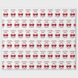 4. Hochzeitstagskarte, Obst-Jubiläums-Ornament Geschenkpapier