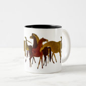 4-HORSES ZWEIFARBIGE TASSE (VorderseiteRechts)