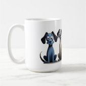 4 Hunde Tasse (Links)