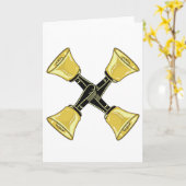 4 In der Hand - Grußkarte Karte (Gelbe Blume)