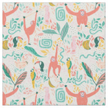 (4 in) Jungle Helle Tiere Muster helle Farben