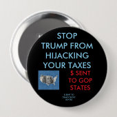 4 inch round Button (Vorne & Hinten)