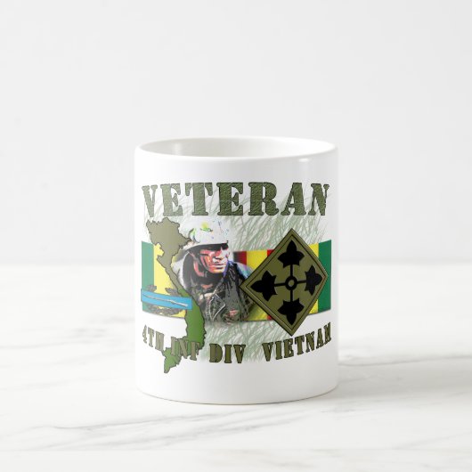 4. Inf Div.-Vietnam (w/CIB) Kaffeetasse (Mittel)