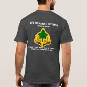 4. Infanterie-Abteilungs-T-Shirt T-Shirt (Rückseite)