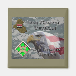 4. Infanterie Div Irak Combat Veteran Magnet