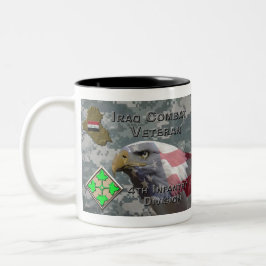 4. Infanterie Div Irak Combat Veteran Zweifarbige Tasse
