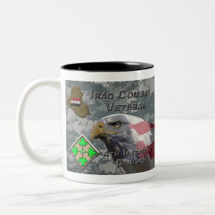 4. Infanterie Div Irak Combat Veteran Zweifarbige Tasse