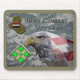 4. Infanterie-Division Irak-Kampf Veteran Mousepad