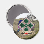4. Infanterie Division Patch iraq war vets Magnet (Vorderseite/Rückseite)