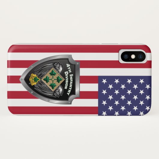 4. Infanterie Division "Steadfast and Loyal" Case-Mate iPhone Hülle (Rückseite (Horizontal))