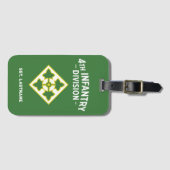 4. Infanterie "Ivy" Division anpassbar Gepäckanhänger (Vorderseite (Horizontal))