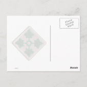 4. Infanterie vietnam Krieg Tierpflaster Postkarte (Rückseite)