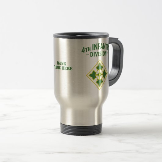 4. Infanterieabteilung Abzeichen Reisebecher (VorderseiteRechts)