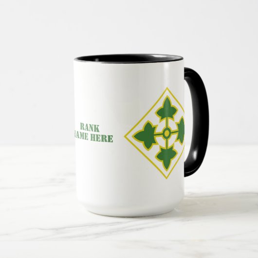 4. Infanterieabteilung Abzeichen Tasse (VorderseiteRechts)