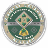 4. Infanterieabteilung Aufkleber (Vorderseite)