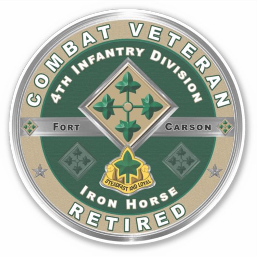 4. Infanterieabteilung Aufkleber (Vorderseite)