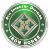 4. Infanterieabteilung Aufkleber (Vorderseite)