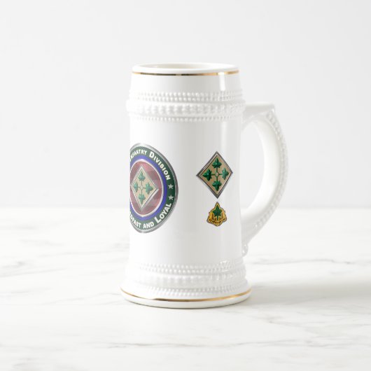 4. Infanterieabteilung Keepake Bierglas (VorderseiteRechts)