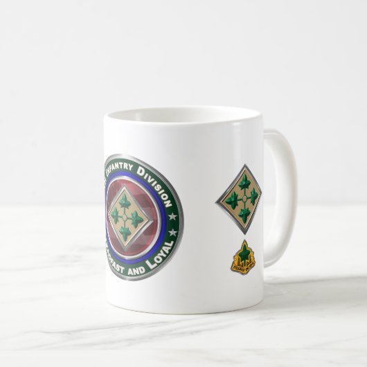 4. Infanterieabteilung Keepake Kaffeetasse (VorderseiteRechts)