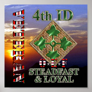4. Infanterieabteilung OEF Veteran Poster