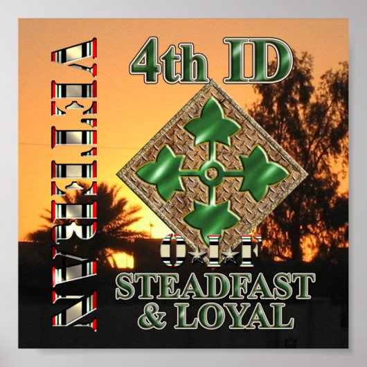 4. Infanterieabteilung OIF Veteran Poster (Vorne)