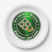 4. Infanterieabteilung Pappteller (Vorderseite)