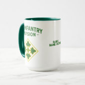4. Infanterieabteilung Personalizable Zweitone Tasse (Vorderseite Links)
