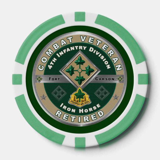 4. Infanterieabteilung Pokerchips (Vorderseite)