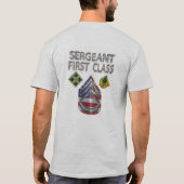 4. Infanterieabteilung Sergeant First Class T-Shirt (Rückseite)