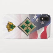 4. Infanterieabteilung "Steadfast and Loyal" Case-Mate iPhone Hülle (Rückseite (Horizontal))