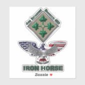 4. Infanterieabteilung Veteran Aufkleber (Blatt)