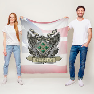 4. Infanterieabteilung Veteran Fleecedecke