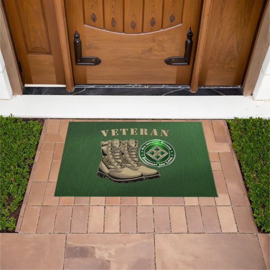 4. Infanterieabteilung Veteran Fußmatte (Außenbereich)