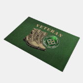 4. Infanterieabteilung Veteran Fußmatte (Schrägansicht)
