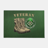 4. Infanterieabteilung Veteran Fußmatte (Vorderseite)