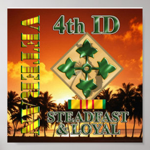 4. Infanterieabteilung Vietnam Veteran Poster