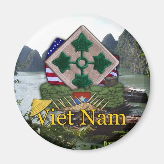 4. Infanterieabteilung vietnam war vets Magnet (Vorne)