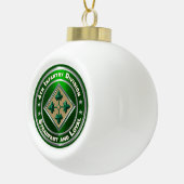 4. Infanterieabteilung Weihnachten Keramik Kugel-Ornament (Rechts)
