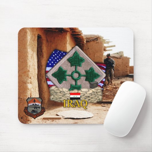 4. Infanteriedivision gulf war vets Mousepad (Mit Mouse)