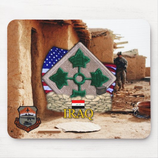 4. Infanteriedivision gulf war vets Mousepad (Vorne)