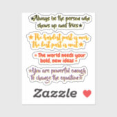 4 Inspirational Quotes for High School Graduates | Aufkleber (Blatt)