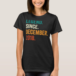 4 Jahre alt 4. Geburtstag Junge Legende seit Dezem T-Shirt