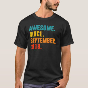4 Jahre alt 4. Geburtstag Phantastisch seit Septem T-Shirt