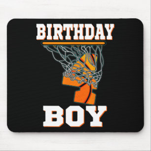 4 Jahre alt Bysketbyll Junge 4. Geburtstag Party C Mousepad
