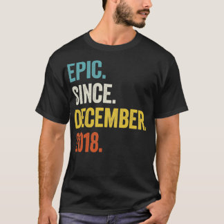 4 Jahre alt Dezember 2018 4. Geburtstag6 T-Shirt