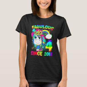 4 Jahre alt Einhorn 4. Geburtstag Einhorn Girl Sin T-Shirt