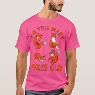 4 Jahre alte Füchse Alte Füchse 4. Geburtstag T-Shirt